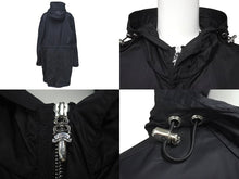 Load image into Gallery viewer, 新品同様 CHROME HEARTS クロムハーツ U PUDDLES フルパッジ ダガージップ ナイロンモッズコート クロスボール ブラック サイズM 中古 4c073999