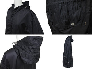 新品同様 CHROME HEARTS クロムハーツ U PUDDLES フルパッジ ダガージップ ナイロンモッズコート クロスボール ブラック サイズM 中古 4c073999