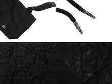 Load image into Gallery viewer, 新品同様 CHROME HEARTS クロムハーツ U PUDDLES フルパッジ ダガージップ ナイロンモッズコート クロスボール ブラック サイズM 中古 4c073999