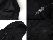 Load image into Gallery viewer, 新品同様 CHROME HEARTS クロムハーツ U PUDDLES フルパッジ ダガージップ ナイロンモッズコート クロスボール ブラック サイズM 中古 4c073999