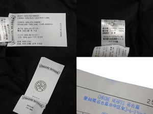 新品同様 CHROME HEARTS クロムハーツ U PUDDLES フルパッジ ダガージップ ナイロンモッズコート クロスボール ブラック サイズM 中古 4c073999