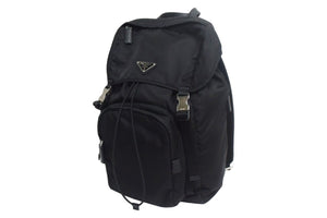 PRADA プラダ リュック バックパック リュックサック トライアングルロゴ マルチナイロンカラー シルバー 2VZ135 美品 中古 67408 正規品