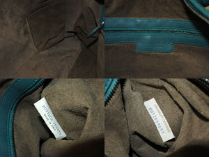 BOTTEGAVENETA ボッテガヴェネタ イントレチャート ショルダーバッグ ホーボー 115654 V0016 3872 グリーン 美品 中古 67410