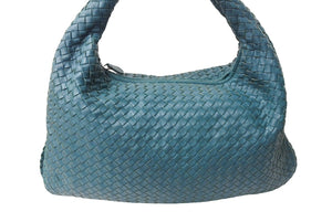 BOTTEGAVENETA ボッテガヴェネタ イントレチャート ショルダーバッグ ホーボー 115654 V0016 3872 グリーン 美品 中古 67410