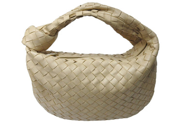 新品未使用品 BOTTEGAVENETA ボッテガヴェネタ ティーン ジョディ ハンドバッグ 8102902034 ポリッジ ベージュ 中古 67412
