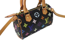 Load image into Gallery viewer, 極美品 LOUIS VUITTON ルイ ヴィトン 村上隆 ミニ スピーディ ハンドバッグ モノグラム ノワール M92644 マルチカラー 中古 67413