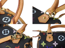 Load image into Gallery viewer, 極美品 LOUIS VUITTON ルイ ヴィトン 村上隆 ミニ スピーディ ハンドバッグ モノグラム ノワール M92644 マルチカラー 中古 67413