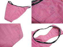 Load image into Gallery viewer, CHANEL シャネル スイムウェア 水着 ビキニ 36 ピンク×ブラック ナイロン×スパンデックス ロゴ 中古 4c067413