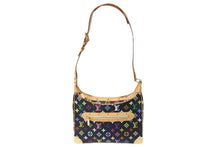 Load image into Gallery viewer, LOUIS VUITTON ルイ ヴィトン 村上隆 ブローニュ モノグラムマルチカラー ショルダーバッグ M92638 黒 ノワール 美品 中古 67416