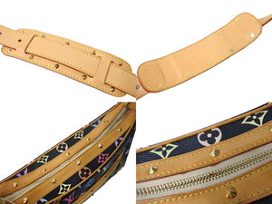 LOUIS VUITTON ルイ ヴィトン 村上隆 ブローニュ モノグラムマルチカラー ショルダーバッグ M92638 黒 ノワール 美品 中古 67416