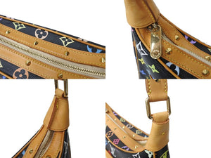 LOUIS VUITTON ルイ ヴィトン 村上隆 ブローニュ モノグラムマルチカラー ショルダーバッグ M92638 黒 ノワール 美品 中古 67416
