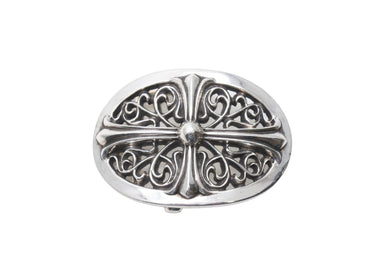 CHROME HEARTS クロムハーツ BUCKL OVAL CROSS1.5 1.5クラシック オーバルクロス バックル スターリングシルバー 美品 中古 67418