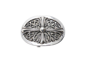 CHROME HEARTS クロムハーツ BUCKL OVAL CROSS1.5 1.5クラシック オーバルクロス バックル スターリングシルバー 美品 中古 67418