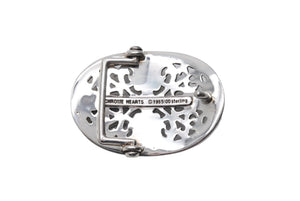 CHROME HEARTS クロムハーツ BUCKL OVAL CROSS1.5 1.5クラシック オーバルクロス バックル スターリングシルバー 美品 中古 67418