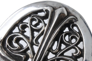 CHROME HEARTS クロムハーツ BUCKL OVAL CROSS1.5 1.5クラシック オーバルクロス バックル スターリングシルバー 美品 中古 67418