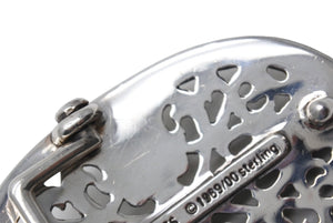 CHROME HEARTS クロムハーツ BUCKL OVAL CROSS1.5 1.5クラシック オーバルクロス バックル スターリングシルバー 美品 中古 67418