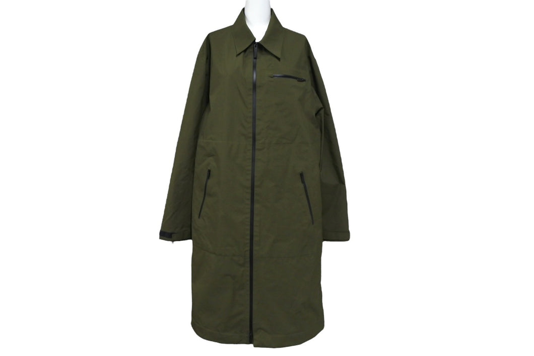 PRADA GORE-TEX プラダ ゴアテックス ダウンジャケット リネアロッサ コート サイズM ナイロン カーキ 美品 中古 67424 