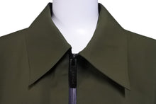画像をギャラリービューアに読み込む, PRADA GORE-TEX プラダ ゴアテックス ダウンジャケット リネアロッサ コート サイズM ナイロン カーキ 美品 中古 67424 