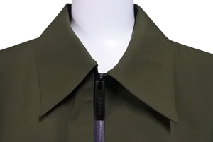 PRADA GORE-TEX プラダ ゴアテックス ダウンジャケット リネアロッサ コート サイズM ナイロン カーキ 美品 中古 67424 