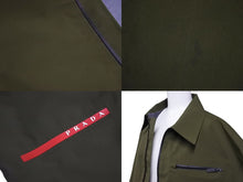 画像をギャラリービューアに読み込む, PRADA GORE-TEX プラダ ゴアテックス ダウンジャケット リネアロッサ コート サイズM ナイロン カーキ 美品 中古 67424 