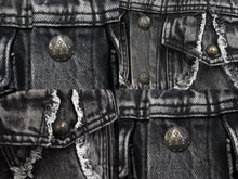 Load image into Gallery viewer, THUGCLUB サグクラブ Tribal Denim Jacket トライバルデニムジャケット コットン グレー シルバー金具 サイズ1 美品 中古 67425