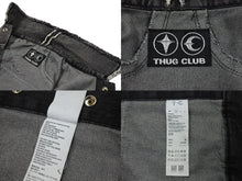 Load image into Gallery viewer, THUGCLUB サグクラブ Tribal Denim Jacket トライバルデニムジャケット コットン グレー シルバー金具 サイズ1 美品 中古 67425