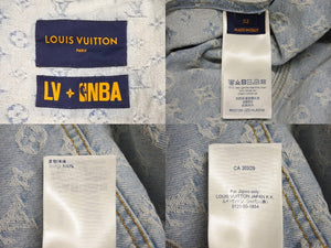 LOUIS VUITTON ルイヴィトン × NBA コラボ ジップスルーフーディ ブルゾン ジャケット 52 RM212 UZD HLA01W 美品 中古 67427