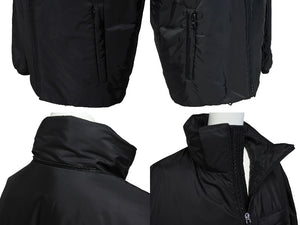 PRADA プラダ パファーダウンジャケット Re ナイロン トライアングルロゴ SGN955 S 191 1WQ9 ブラック 44 フード欠品 美品 中古 67428 
