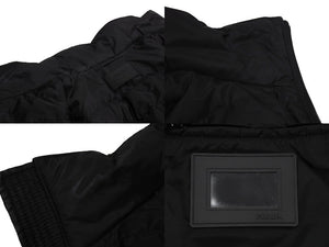 PRADA プラダ パファーダウンジャケット Re ナイロン トライアングルロゴ SGN955 S 191 1WQ9 ブラック 44 フード欠品 美品 中古 67428 