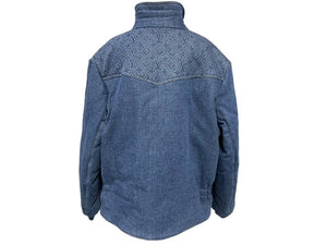 LOUISVUITTON ルイヴィトン モノグラム パデッド パファー デニムジャケット インディゴ ブルー 23SS サイズ52 美品 中古 67429