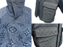 Load image into Gallery viewer, LOUISVUITTON ルイヴィトン モノグラム パデッド パファー デニムジャケット インディゴ ブルー 23SS サイズ52 美品 中古 67429