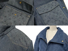 Load image into Gallery viewer, LOUISVUITTON ルイヴィトン モノグラム パデッド パファー デニムジャケット インディゴ ブルー 23SS サイズ52 美品 中古 67429