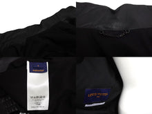 Load image into Gallery viewer, 極美品 LouisVuitton ルイヴィトン トラックジャケット LVロゴ ダミエライン 22SS RM221 185 HML61E ラムスキン ブラック S 中古 67430