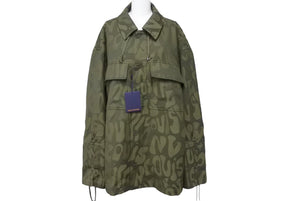 新品未使用 LOUIS VUITTON ルイヴィトン レース ウール オーバーシャツ ミリタリー ジャケット サイズ50 RM231M S70 HOB02E グリーン 中古 67431