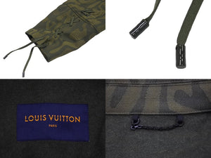 新品未使用 LOUIS VUITTON ルイヴィトン レース ウール オーバーシャツ ミリタリー ジャケット サイズ50 RM231M S70 HOB02E グリーン 中古 67431