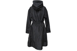 PRADA プラダ トライアングルプレート ロングコート ナイロン 2022 ブラック サイズ36 291788 R201 1060 美品 中古 67432 