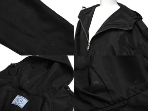 PRADA プラダ トライアングルプレート ロングコート ナイロン 2022 ブラック サイズ36 291788 R201 1060 美品 中古 67432 