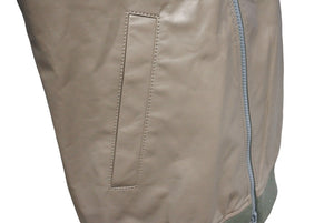 UNDERCOVER アンダーカバー ジップアップ ライダースジャケット ブルゾン リブトリム UC2B4212 ベージュ 3 美品 中古 67433 