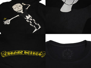 CHROME HEARTS クロムハーツ 長袖Tシャツ サイズL MATTY BOY マティボーイ プリント ブラック コットン 美品 中古67439