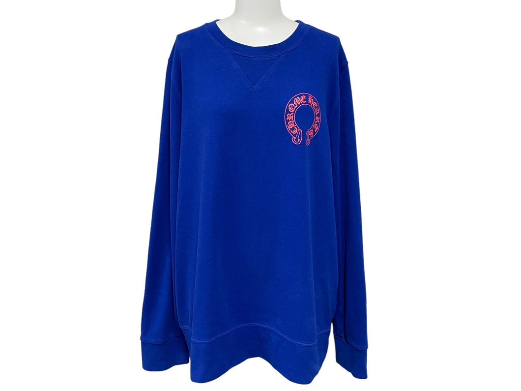 CHROME HEARTS クロムハーツ スウェット サイズM MATTY BOY マティボーイ プリント コットン ブルー 美品 中古 67441