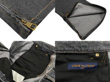 Load image into Gallery viewer, LouisVuitton ルイヴィトン モノグラムフラワーデニムパンツ ジーンズ 23AW RM232 Y92 HPD92W ブラック コットン 美品 中古 67444
