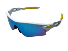 Load image into Gallery viewer, OAKLEY オークリー レーダーロック スポーツサングラス グラデーション プラスチック ゴム ホワイト イエロー 美品 中古 67459