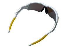 Load image into Gallery viewer, OAKLEY オークリー レーダーロック スポーツサングラス グラデーション プラスチック ゴム ホワイト イエロー 美品 中古 67459