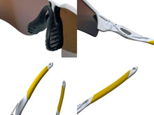 Load image into Gallery viewer, OAKLEY オークリー レーダーロック スポーツサングラス グラデーション プラスチック ゴム ホワイト イエロー 美品 中古 67459