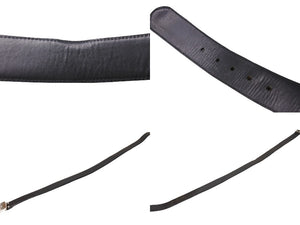 CHROME HEARTS クロムハーツ ダガーバックル 1.5 レザーベルト サイズ34 シルバ−925 レザー ブラック シルバー 美品 中古 67464