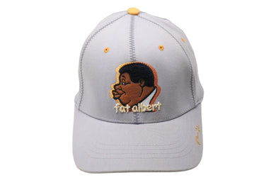 PLATINUM FUBU 90s00s fat albert プラティナム フブ 90年代 キャップ ポリエステル コットン グレー イエロー 美品 中古 67468