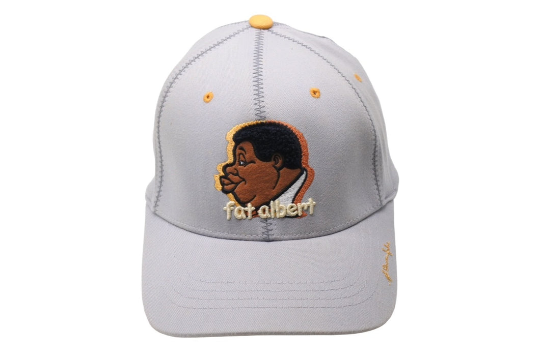 PLATINUM FUBU 90s00s fat albert プラティナム フブ 90年代 キャップ ポリエステル コットン グレー イエロー 美品 中古 67468