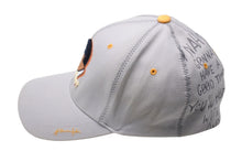 Load image into Gallery viewer, PLATINUM FUBU 90s00s fat albert プラティナム フブ 90年代 キャップ ポリエステル コットン グレー イエロー 美品 中古 67468