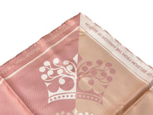 Load image into Gallery viewer, 新品未使用 DELVAUX デルボー スカーフ ロイヤル ロゴ シルク ピンク 中古 67469