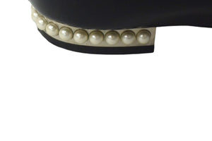 CHANEL シャネル ローファ 靴 オペラシューズ フェイクパール ココマーク G30757 パテントレザー 36C G30757 美品 中古 67480